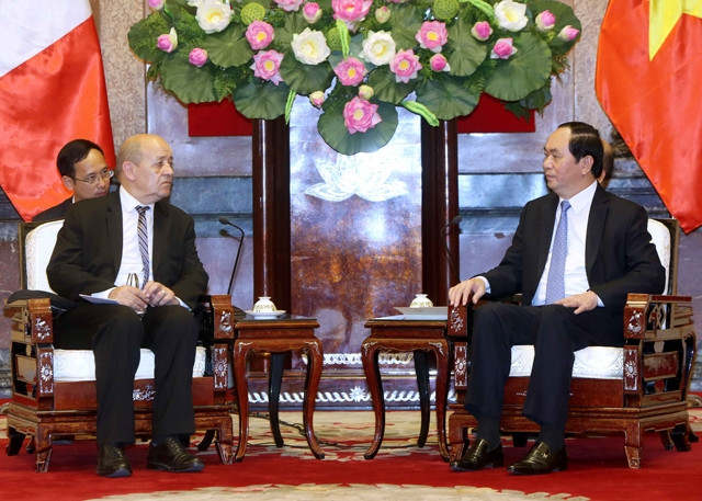 越南国家主席陈大光分别会见法国和印度国防部长 ảnh 1 越南国家主席陈大光分别会见法国和印度国防部长 ảnh 1