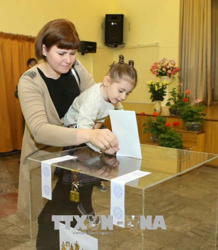 18日 在越南俄罗斯公民陆续参加总统选举投票 ảnh 3