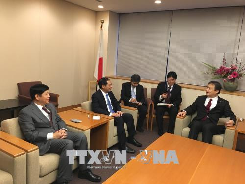 外交部副部长裴青山会见日本外务副大臣政务官堀井岩 ảnh 1 外交部副部长裴青山会见日本外务副大臣政务官堀井岩 ảnh 1
