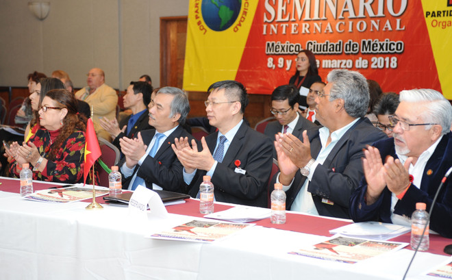 越共代表团出席第22届“政党与新社会”国际研讨会 ảnh 1 越共代表团出席第22届“政党与新社会”国际研讨会 ảnh 1