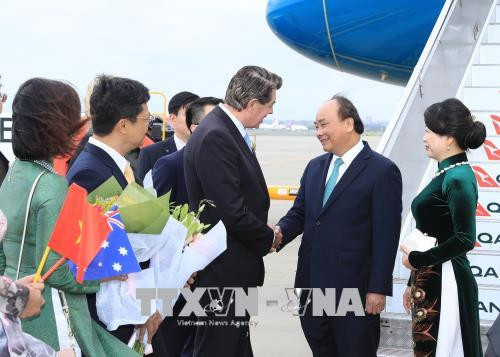 阮春福前往澳大利亚悉尼市出席东盟—澳大利亚特别峰会 ảnh 2 阮春福前往澳大利亚悉尼市出席东盟—澳大利亚特别峰会 ảnh 2