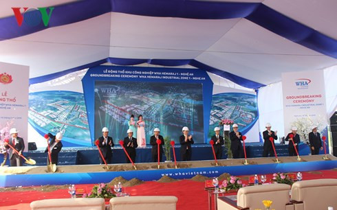 越南乂安省WHA合美乐工业园区项目开工兴建 ảnh 1