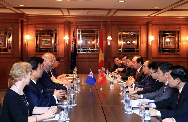 越南政府总理阮春福会见新西兰各家乳制品企业领导 ảnh 2 越南政府总理阮春福会见新西兰各家乳制品企业领导 ảnh 2