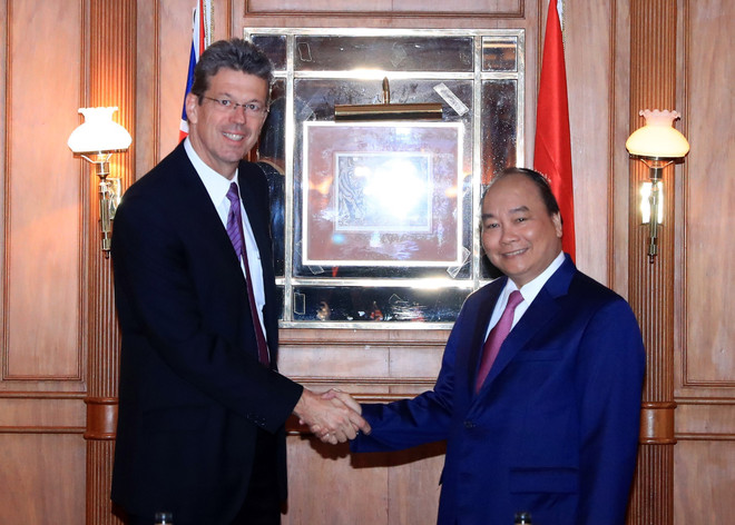 越南政府总理阮春福会见新西兰各家乳制品企业领导 ảnh 1 越南政府总理阮春福会见新西兰各家乳制品企业领导 ảnh 1