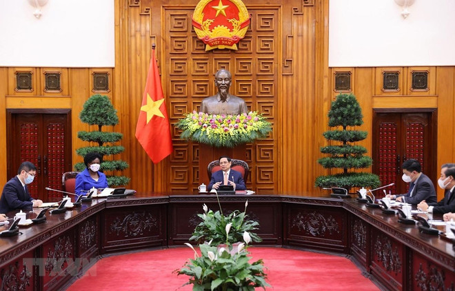 越南政府总理范明政:世行愿与越南携手同行 为越南经济社会的发展作出贡献 ảnh 1 越南政府总理范明政:世行愿与越南携手同行 为越南经济社会的发展作出贡献 ảnh 1