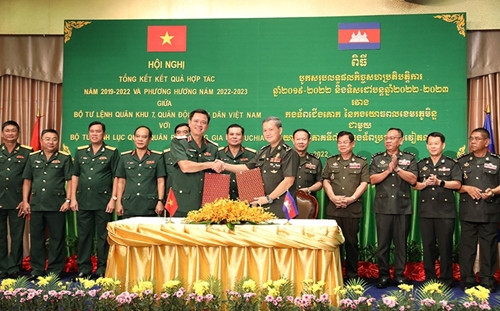 加强第七军区与柬埔寨皇家军陆军司令部的合作 ảnh 1