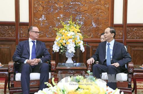 越南国家主席陈大光会见奥地利驻越大使 ảnh 1 越南国家主席陈大光会见奥地利驻越大使 ảnh 1