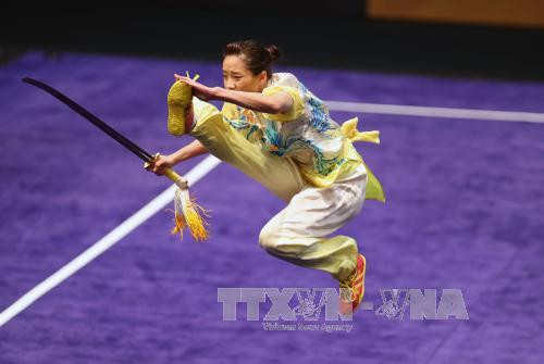 第29届东运会:越南运动员在武术剑术和武术棍术赛项夺金 ảnh 1 第29届东运会:越南运动员在武术剑术和武术棍术赛项夺金 ảnh 1