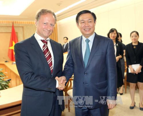 政府副总理王廷惠会见比利时、斯洛伐克和欧盟驻越南大使 ảnh 3