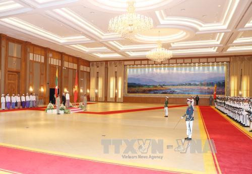 越缅领导人同意将两国关系提升为全面合作伙伴关系 ảnh 2 越缅领导人同意将两国关系提升为全面合作伙伴关系 ảnh 2