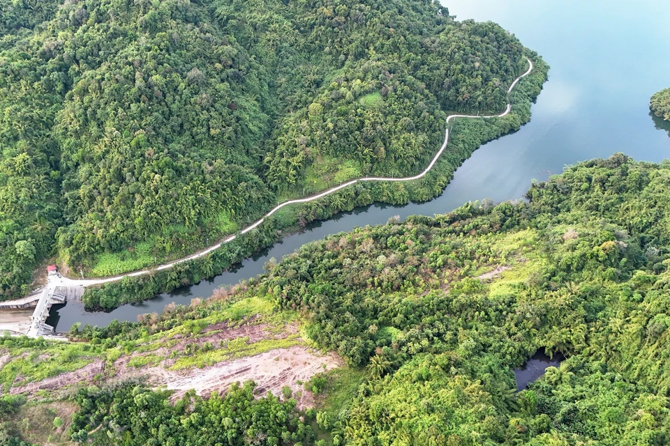 通往多蝶湖泄洪道的路途引人入胜。图自越通社