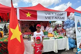 越南农产品展位。图自越通社