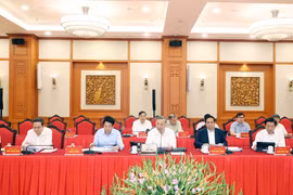 越共中央总书记苏林出席越共中央党机关代表大会筹备工作会议。图自越通社