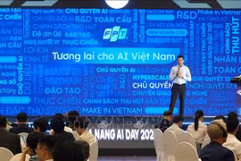 “人工智能——岘港发展新动力”研讨会现场。图自越通社