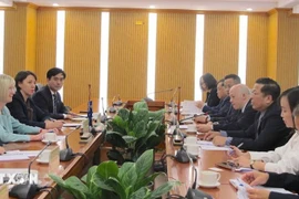 会谈现场。图自越通社