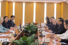 会谈现场。图自越通社