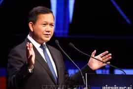 柬埔寨首相洪玛奈。图自越通社
