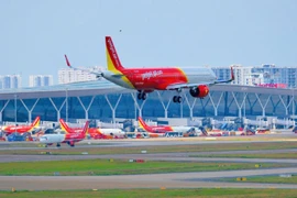 今年第一季度越捷航空合并利润同比增长24%。越捷供图