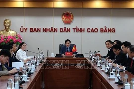 越南高平省人民委员会代表团。图自越通社