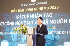 科学技术部长阮孟雄致辞。图自越通社
