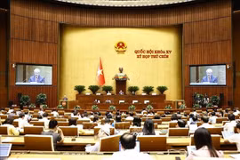 第十五届国会第九次会议场景。图自越通社