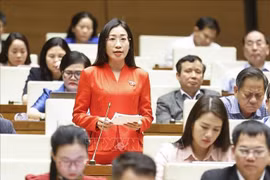 西宁省代表黄氏清翠。图自越通社