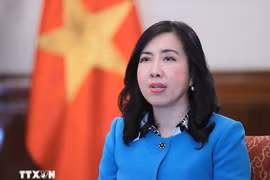 越南外交部副部长黎氏秋恒。图自越通社