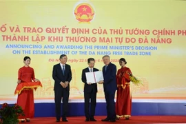 岘港市公布政府总理关于成立自由贸易区的决定。图自越通社