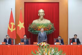 苏林总书记发言。图自越通社