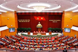 越共第十三届中央委员会第十三次会议闭幕。图自越通社