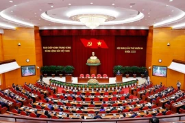 越共第十三届中央委员会第十三次会议闭幕。图自越通社