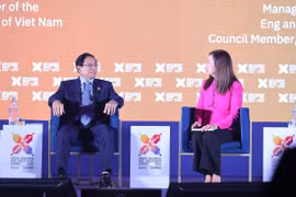 越南总理范明政出席东盟商务与投资峰会高级对话。图自越通社