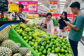 胡志明市各大超市系统的购买力持续高涨。图自越通社