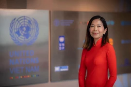 联合国常驻越南协调员宝琳·塔梅西斯。图自越通社