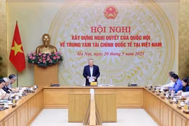 越南政府常务副总理阮和平发表讲话。图自越通社