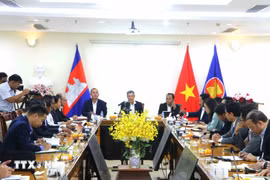 座谈会现场。图自越通社