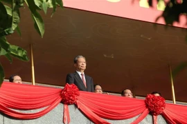 中国全国人大常委会委员长赵乐际出席越南国庆80周年纪念活动。图自越通社