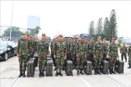 柬埔寨皇家军队代表团赴越参加九·二国庆80周年阅兵活动。图自越通社