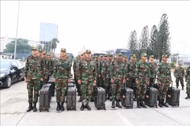 柬埔寨皇家军队代表团赴越参加九·二国庆80周年阅兵活动。图自越通社