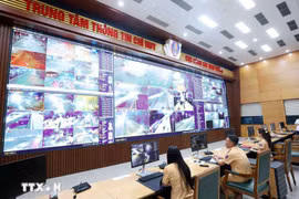 河内市人工智能摄像头系统将于今年12月启用。图自越通社
