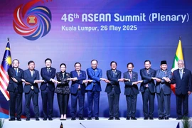 东盟各国领导合影。图自越通社