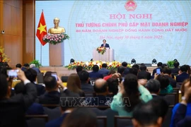 范明政总理发言。图自越通社