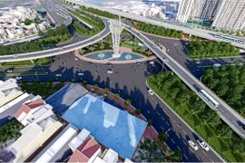 守添－隆城铁路效果图。图自越通社
