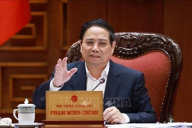 范明政总理发言。图自越通社