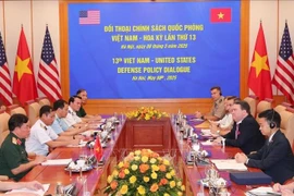 第13次越美防务政策对话场景。图自越通社