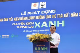 响应 2025 年地球一小时跑步比赛吸引近2000人参加。图自越通社