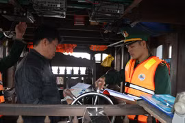 在打击IUU捕捞的高峰月期间，顺安坊已加大宣传力度。图自越通社