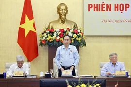 陈青敏主持会议。图自越通社