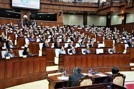 柬埔寨首次召开两院联席会议。图自越通社