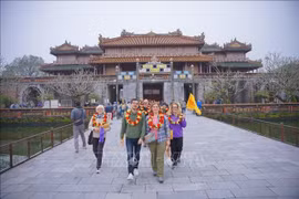 2025 年赴顺化市的游客数量大幅上升。图自越通社